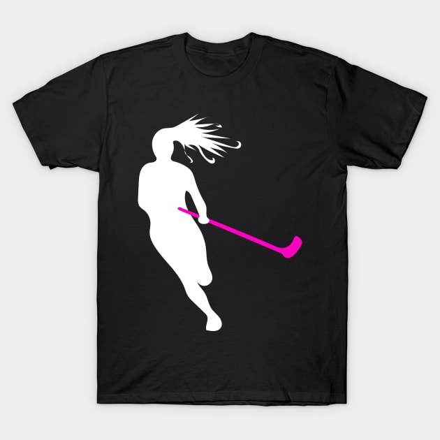 floorball player T-Shirt by Johnny_Sk3tch